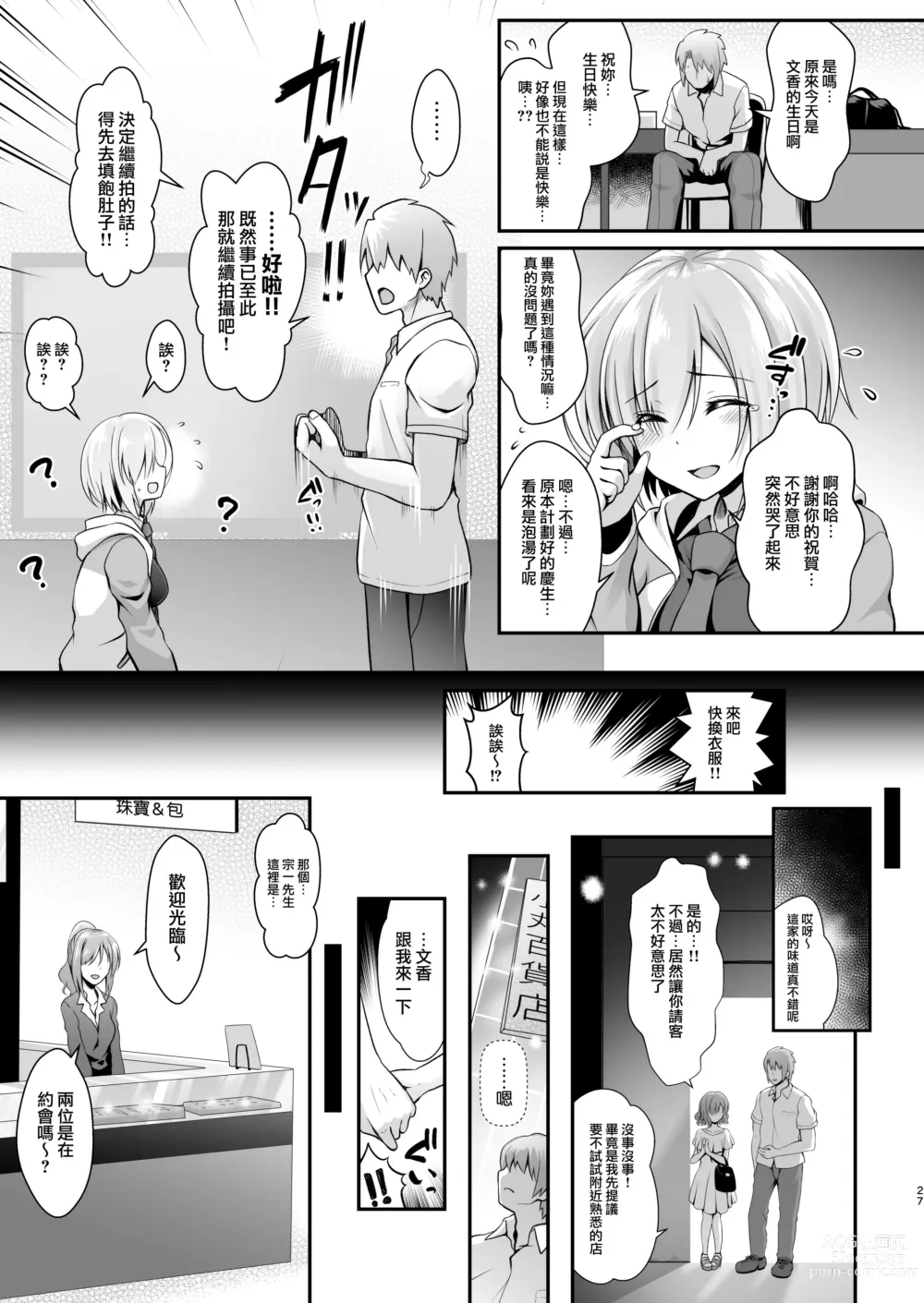 Page 28 of doujinshi Tada no Joshidaisei datta Kanojo ga Chou Ninki Nagachichi Cosplayer ni Naru made ~Cosplayer Fumika Soushuuhen I~