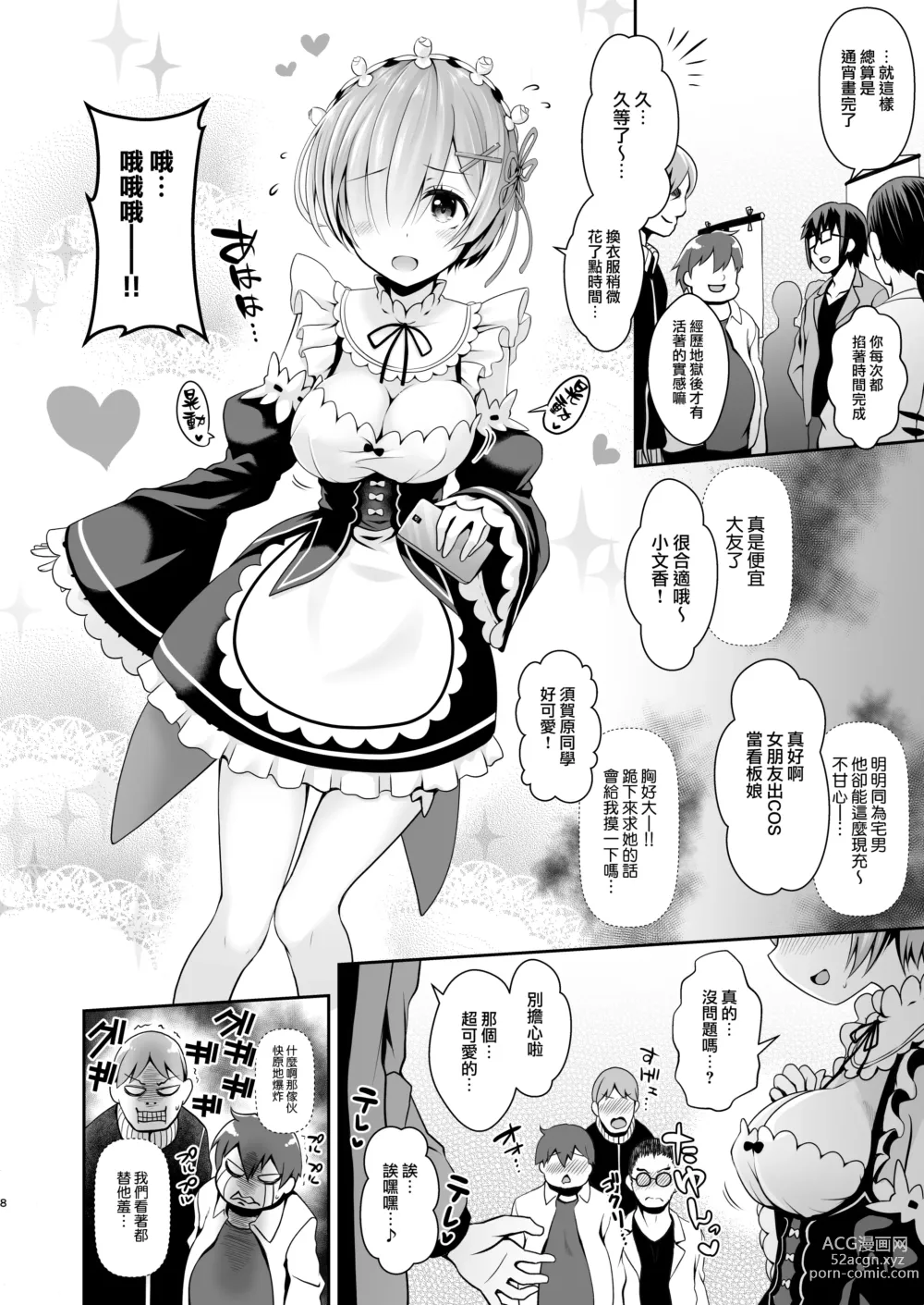 Page 9 of doujinshi Tada no Joshidaisei datta Kanojo ga Chou Ninki Nagachichi Cosplayer ni Naru made ~Cosplayer Fumika Soushuuhen I~