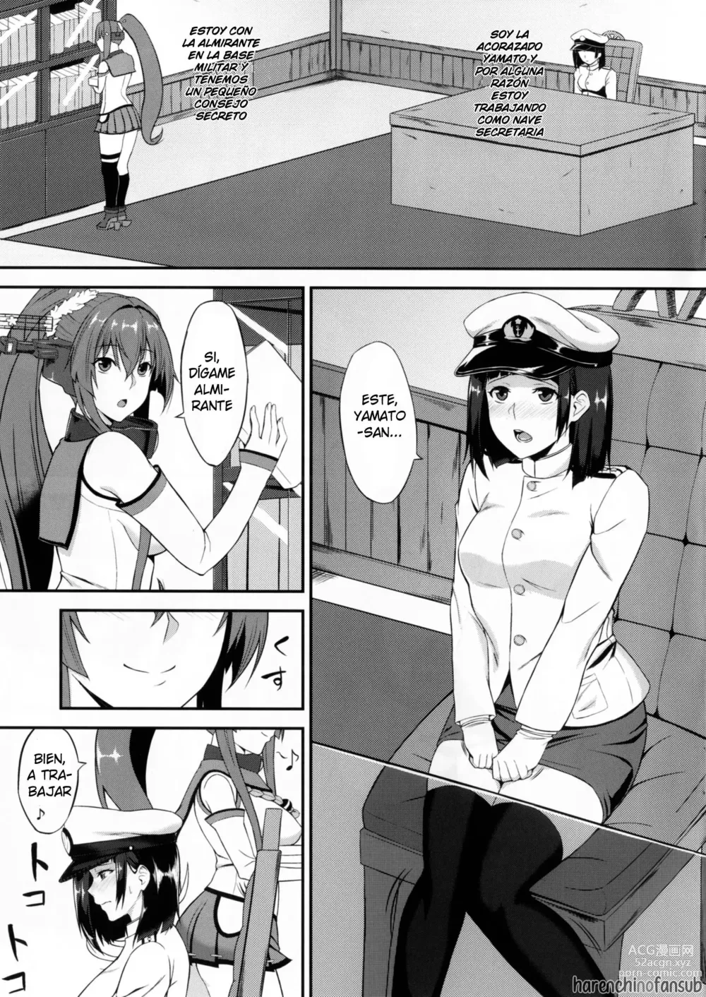 Page 2 of doujinshi Yamato y la Almirante Futanari