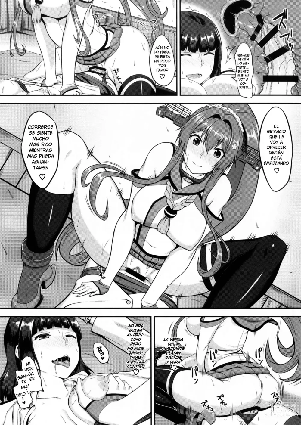 Page 14 of doujinshi Yamato y la Almirante Futanari