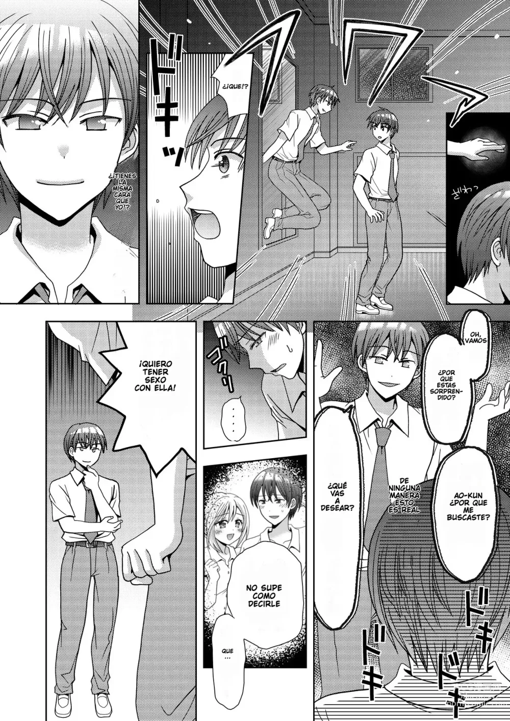 Page 5 of doujinshi Doppelgänger ni Kanojo mo Jinsei mo Ubawarete Bakunyuu JK ni Sareta Boku