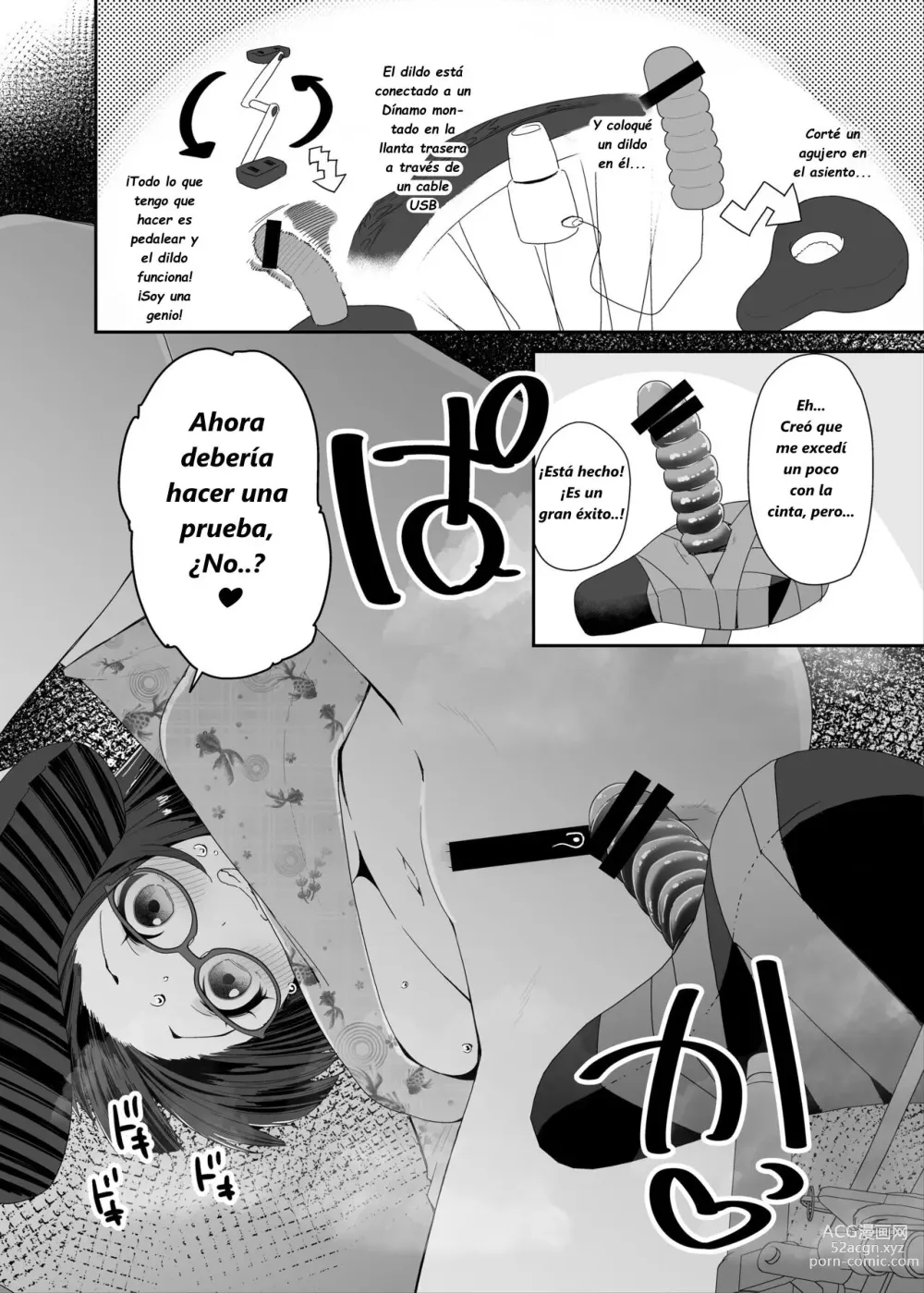 Page 5 of doujinshi Dosukebe Kyonyuu Joshi ga Acme Jitensha de Osanpo Onanie suru Hanashi