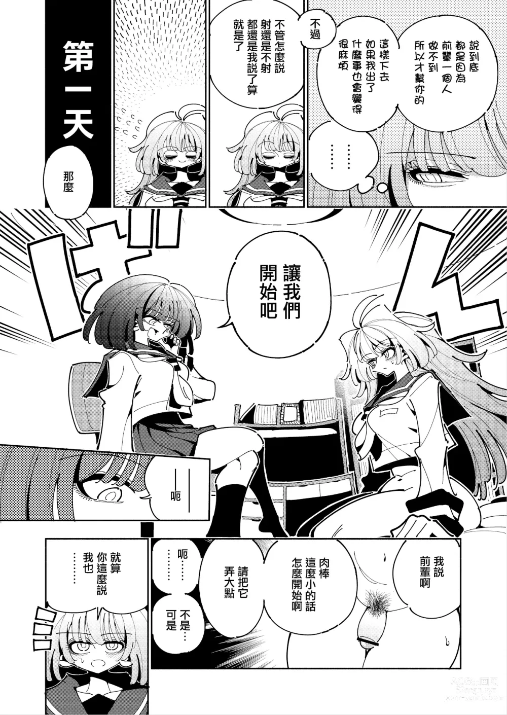 Page 12 of doujinshi Shizuku to Shiori If (Zenpen) -5-ka de Oboeru! Futanari Onanie no Susume (1 kara 2-ka-me)-