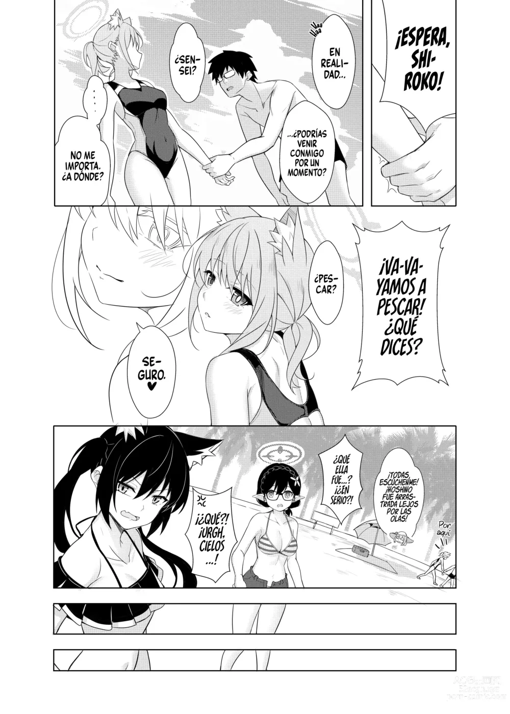 Page 9 of doujinshi Daily Shiroko Summer Notes (decensored)