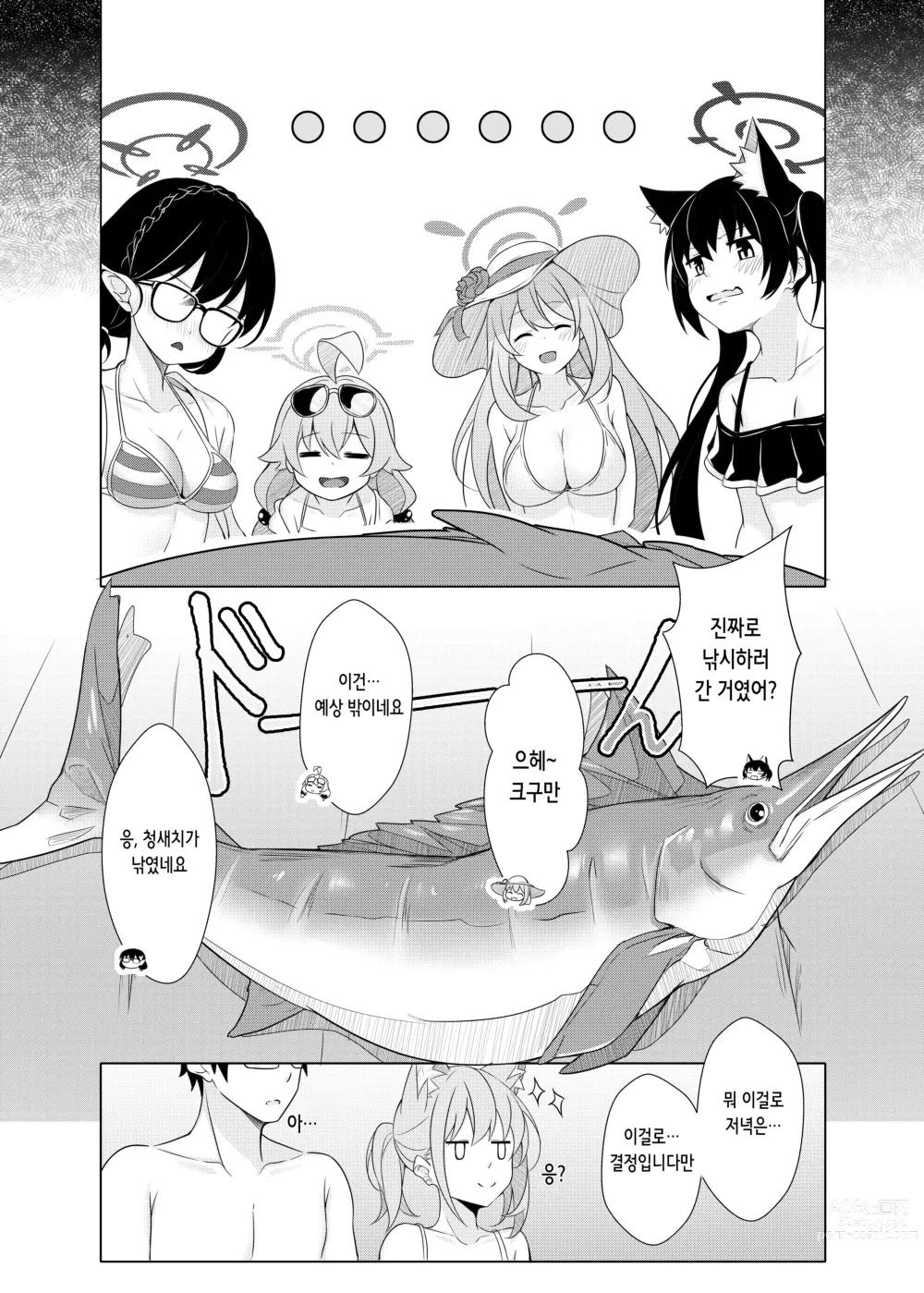 Page 34 of doujinshi Daily Shiroko Summer Notes (decensored)