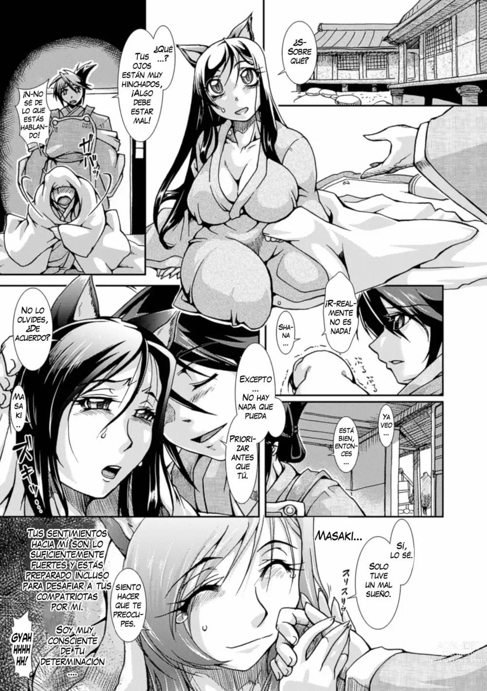 Page 30 of doujinshi Shokutai no Yoru Ingoku no Chigiri / Noche de Eclipse La Princesa Lobo