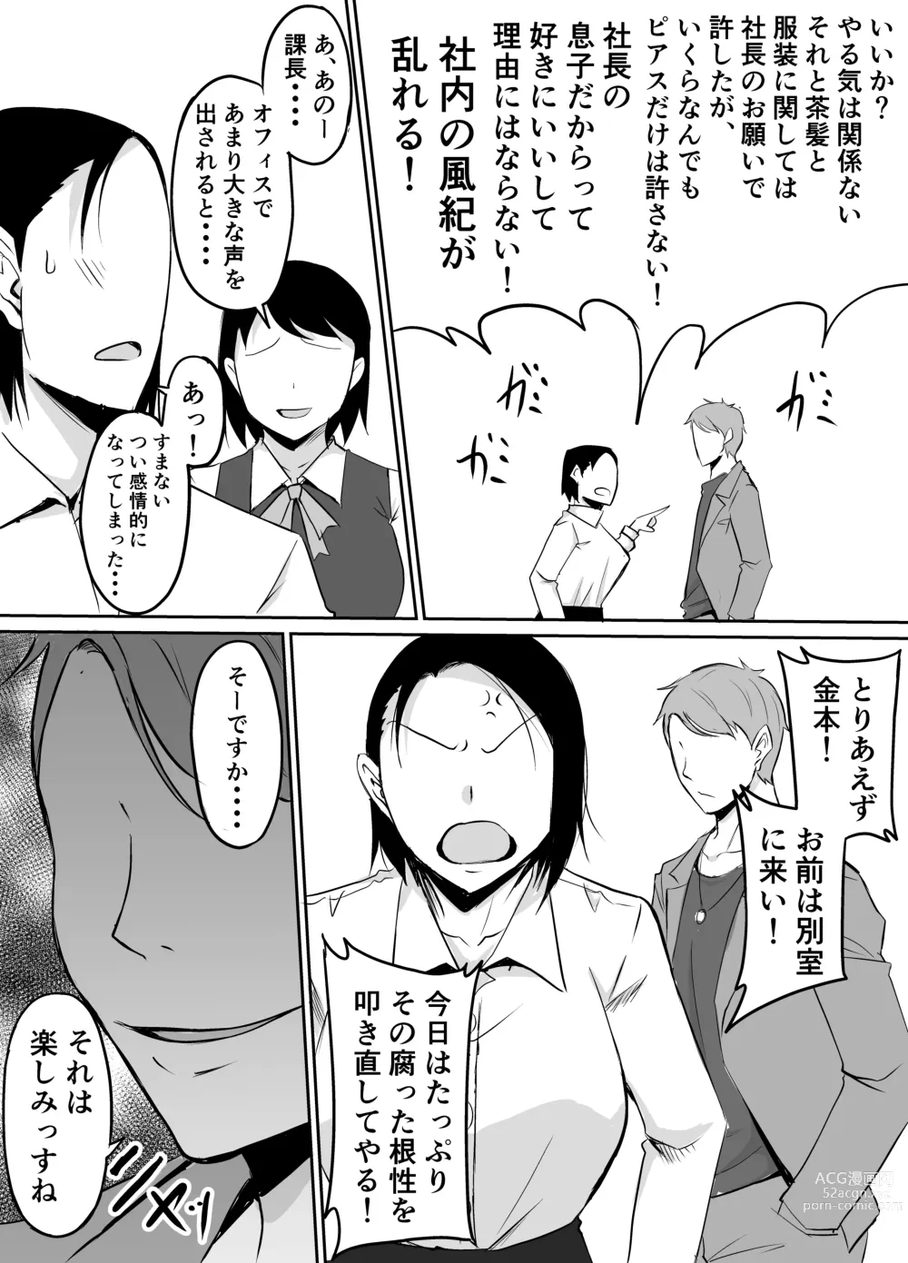 Page 6 of doujinshi Akogare no Onna Joushi ga Douryou no Charao ni Otosareru Hanashi