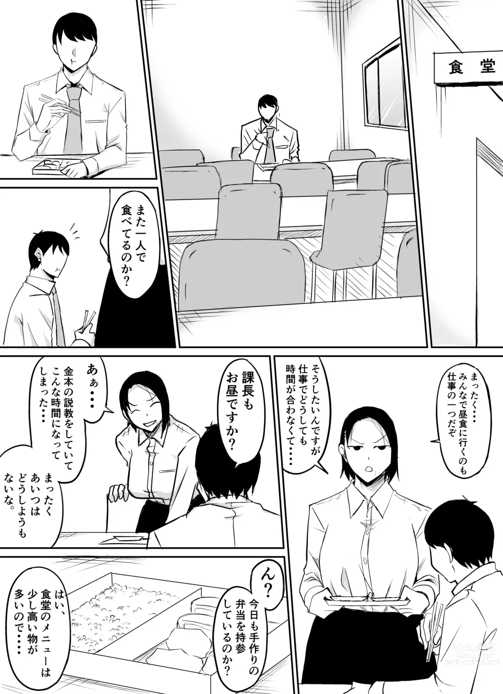 Page 7 of doujinshi Akogare no Onna Joushi ga Douryou no Charao ni Otosareru Hanashi