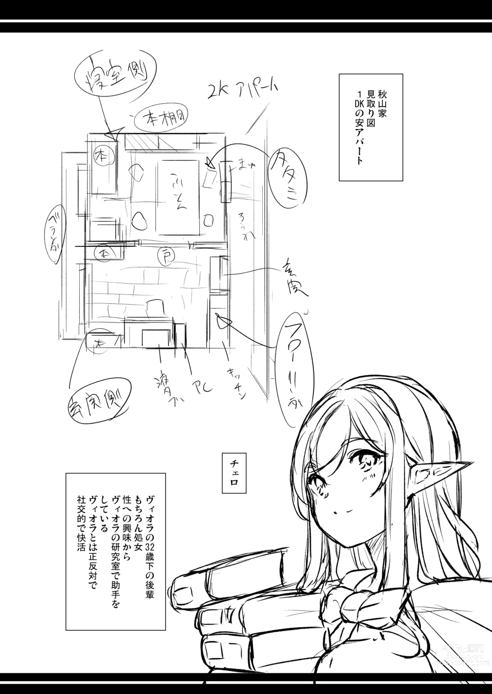 Page 40 of doujinshi 性的好奇心 〜陰キャエルフはマンコでイキたい♪〜