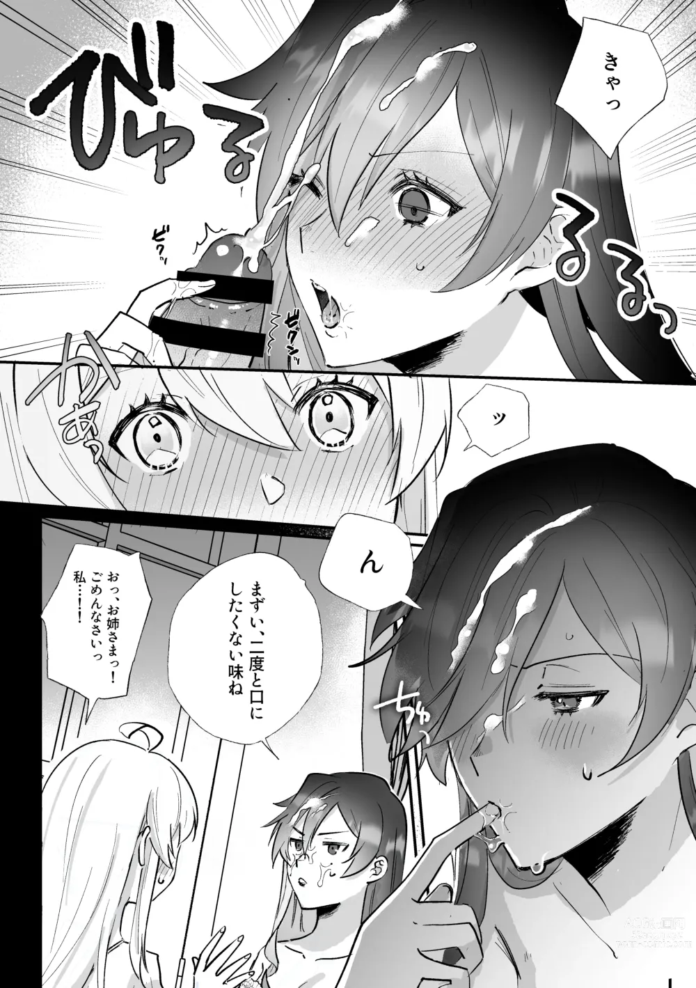 Page 25 of doujinshi Danzai Route o Kaihi Shiyou to Shita Akuyaku Reijou wa Futanari Seijo no Imouto ni Dekiai Saremashita