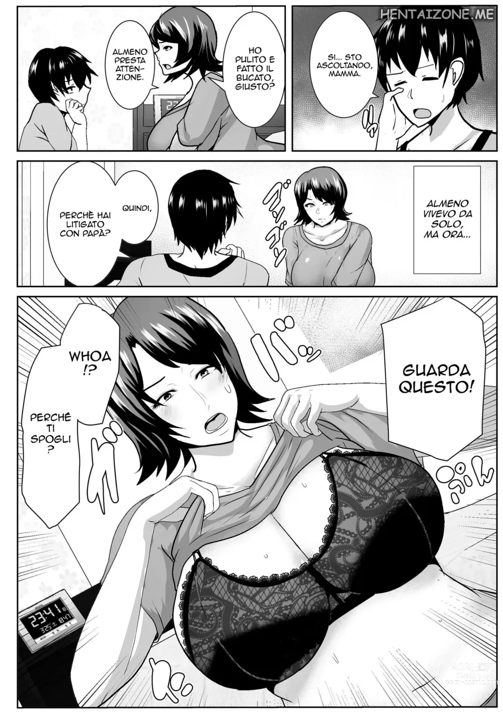 Page 6 of doujinshi Iede Shite Kita Kaa-san ga Erosugiru I Miei Hanno Litigato