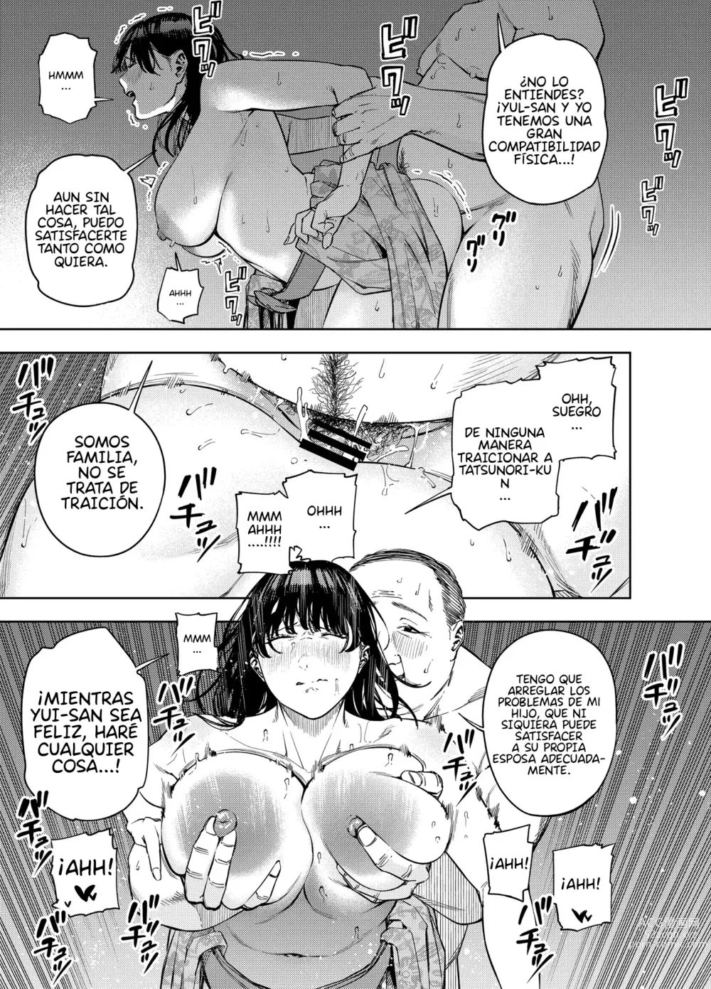 Page 40 of doujinshi Mi Esposa Yue Siendo Abrazada Por Su Suegro Parte 1