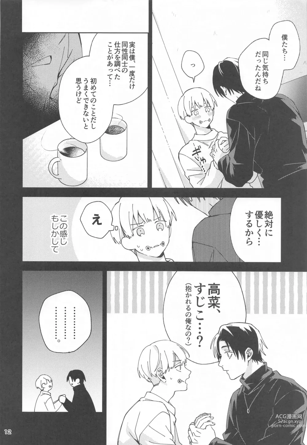 Page 11 of doujinshi Hajimete Koi o Shitta Boku-tachi wa