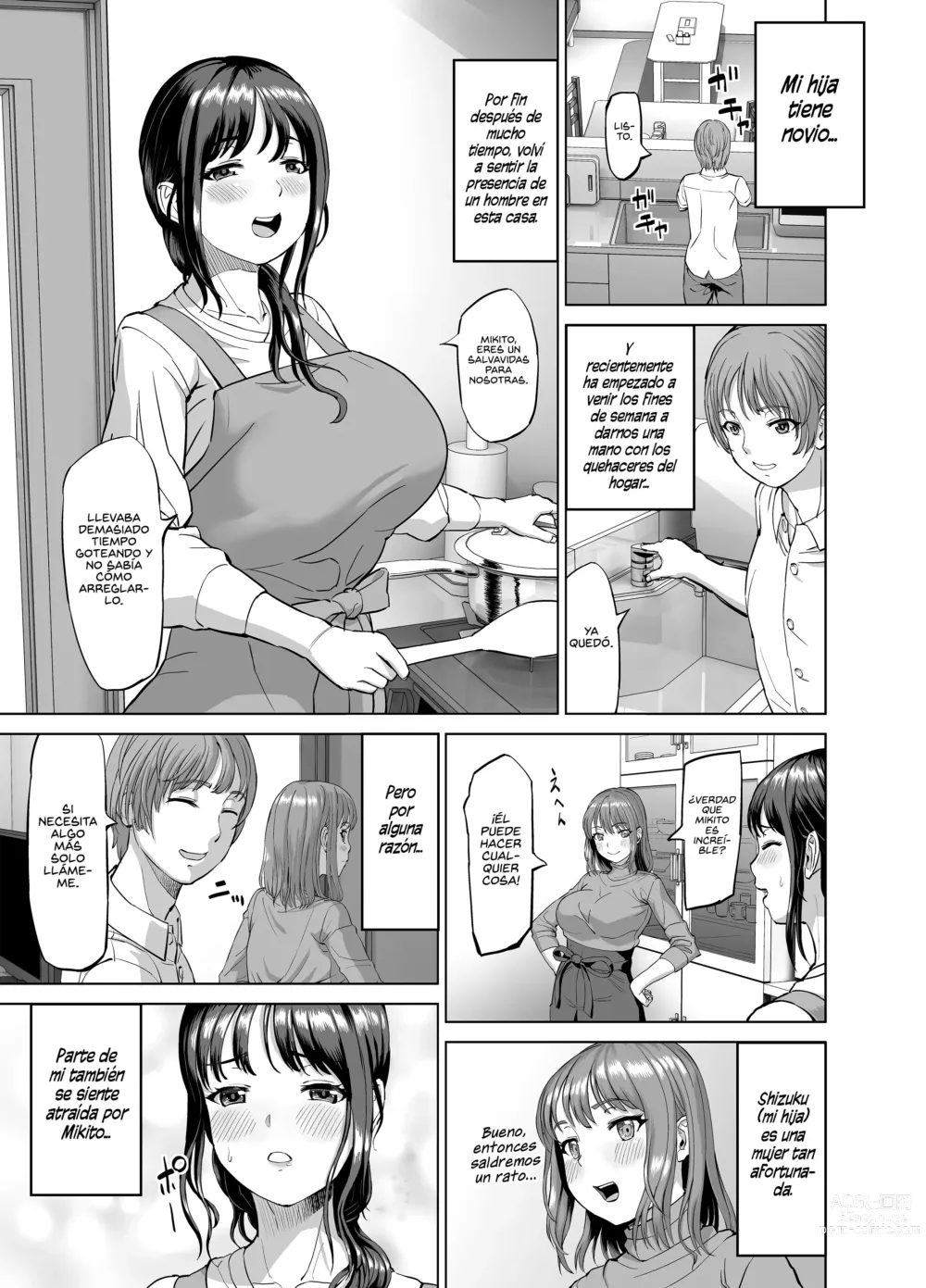 Page 2 of doujinshi Con el Novio de mi Hija mientras Ella está Afuera