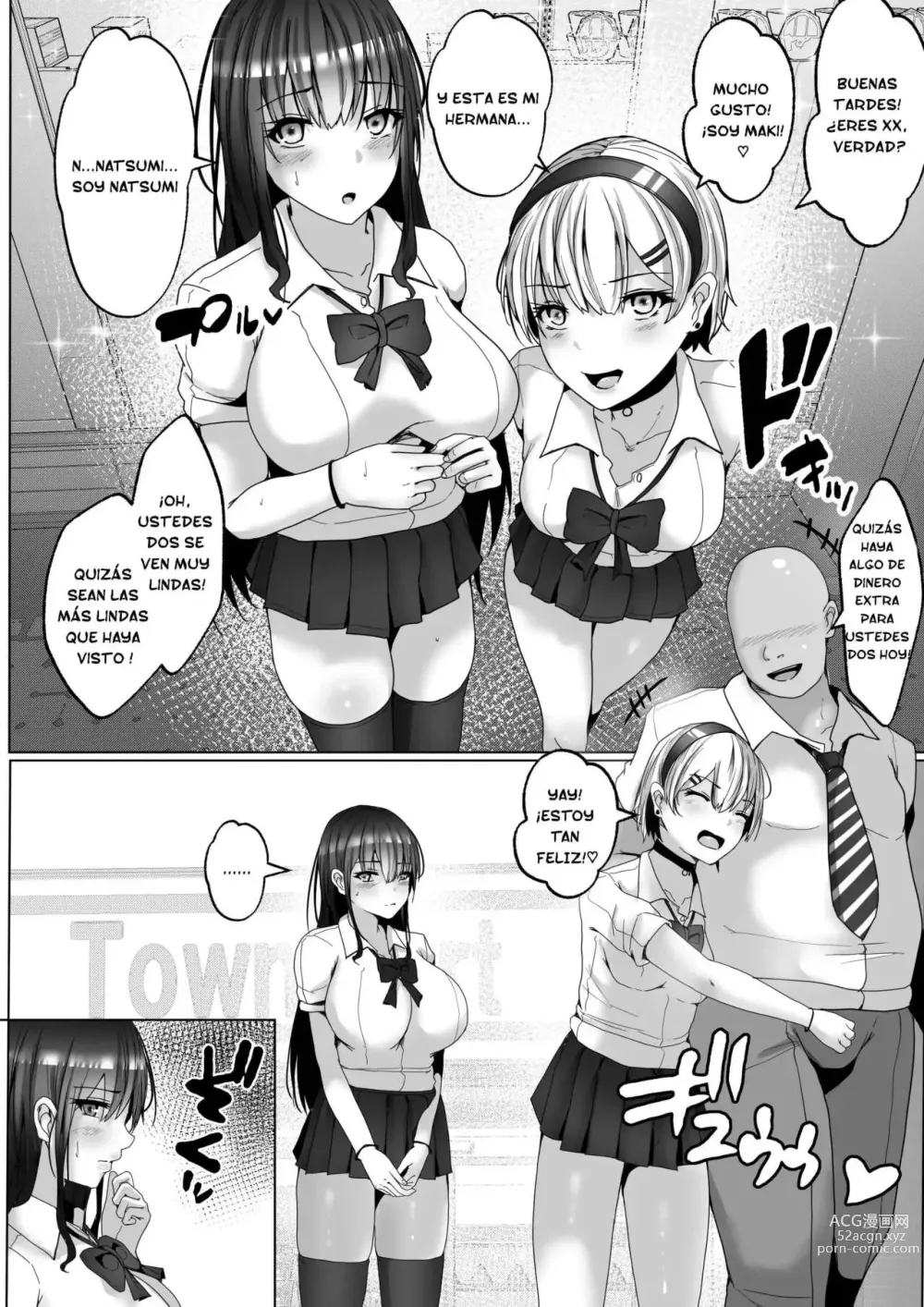 Page 4 of doujinshi Papakatsu Shimai. Kairakuzuke no Nakayoshi Shimaidon.