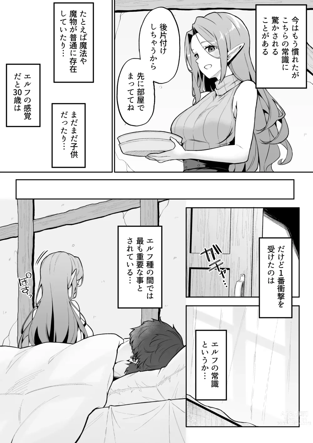 Page 8 of doujinshi 転生したら過保護なエルフさんに拾われた件