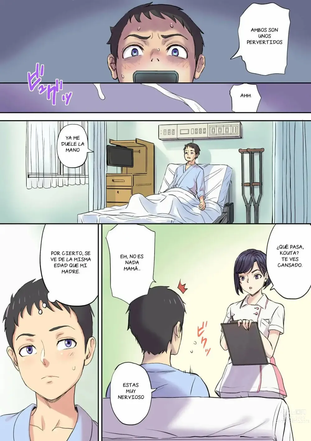 Page 32 of doujinshi Tonari no Bed de Netorareru Kangoshi Jukubo