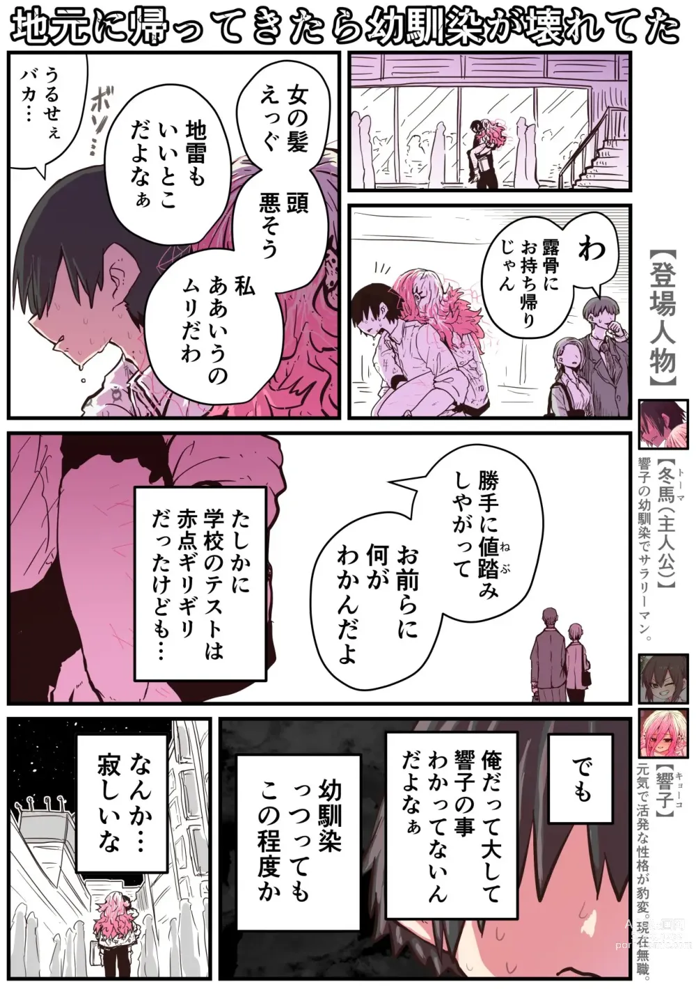 Page 36 of doujinshi Jimoto ni Kaettekitara Osananajimi ga Kowareteta