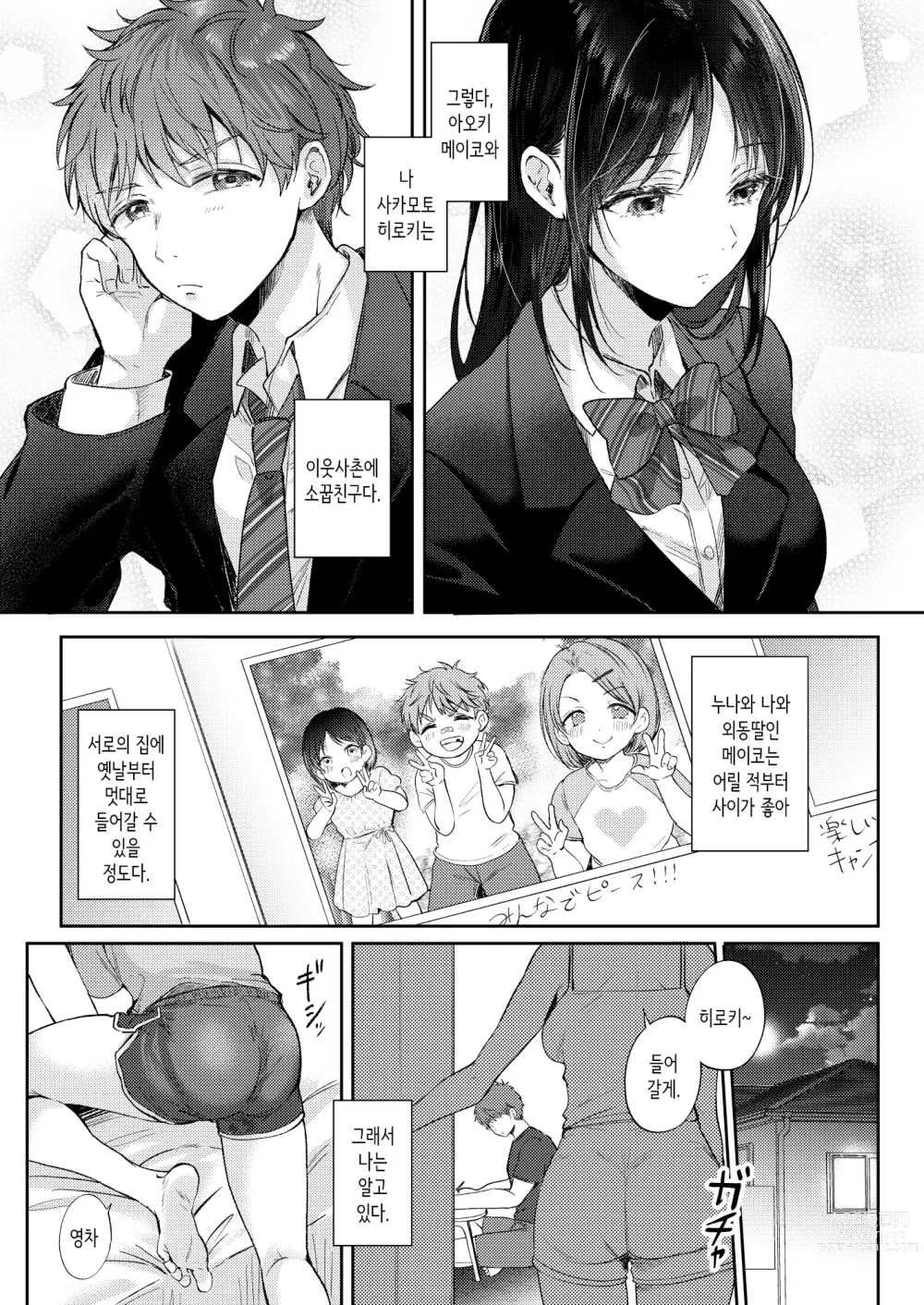 Page 4 of doujinshi 무자각인 소꿉친구와 흥미본위로 섹스해봤더니