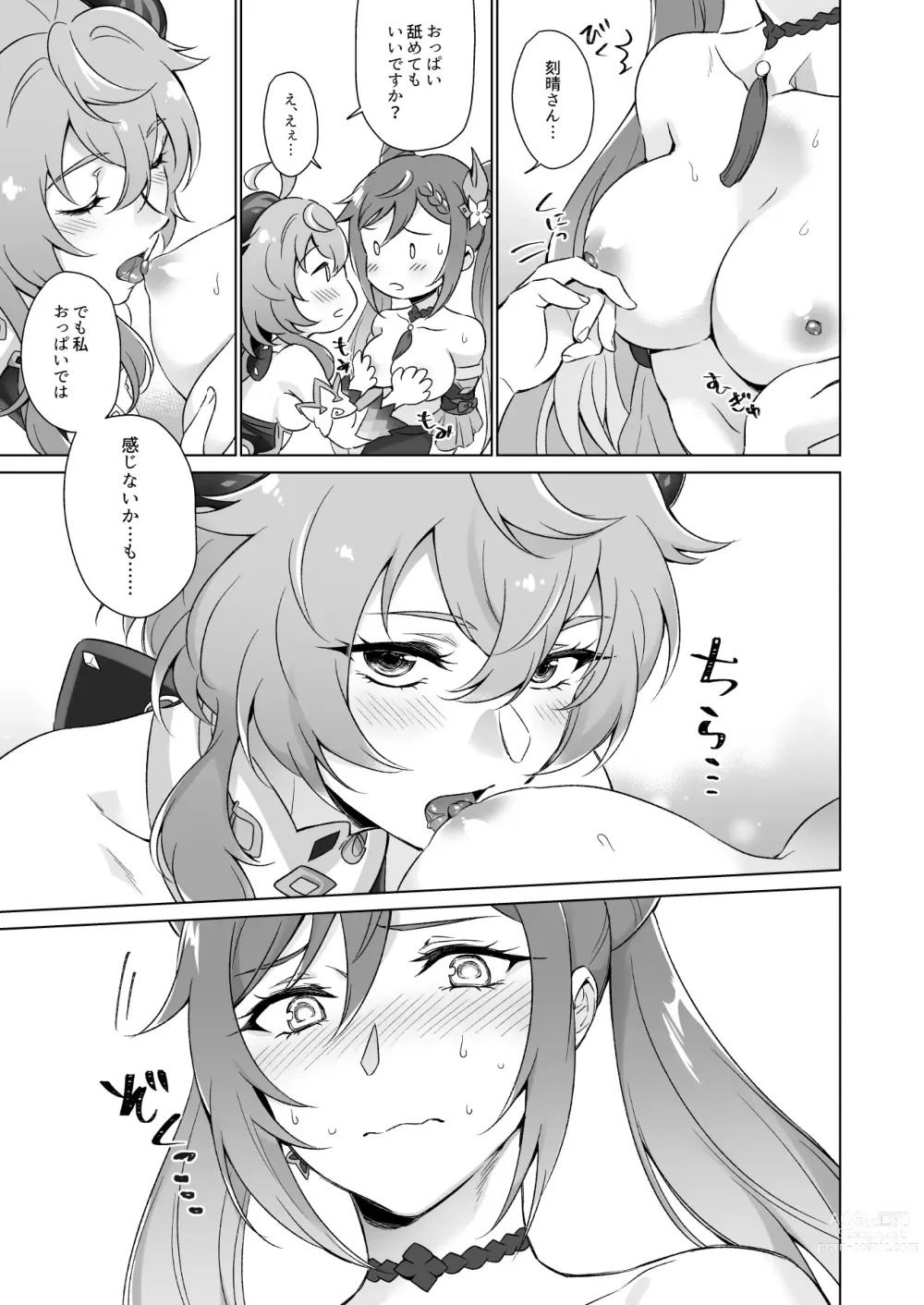 Page 14 of doujinshi Ecchi desu yo Keqing-san!