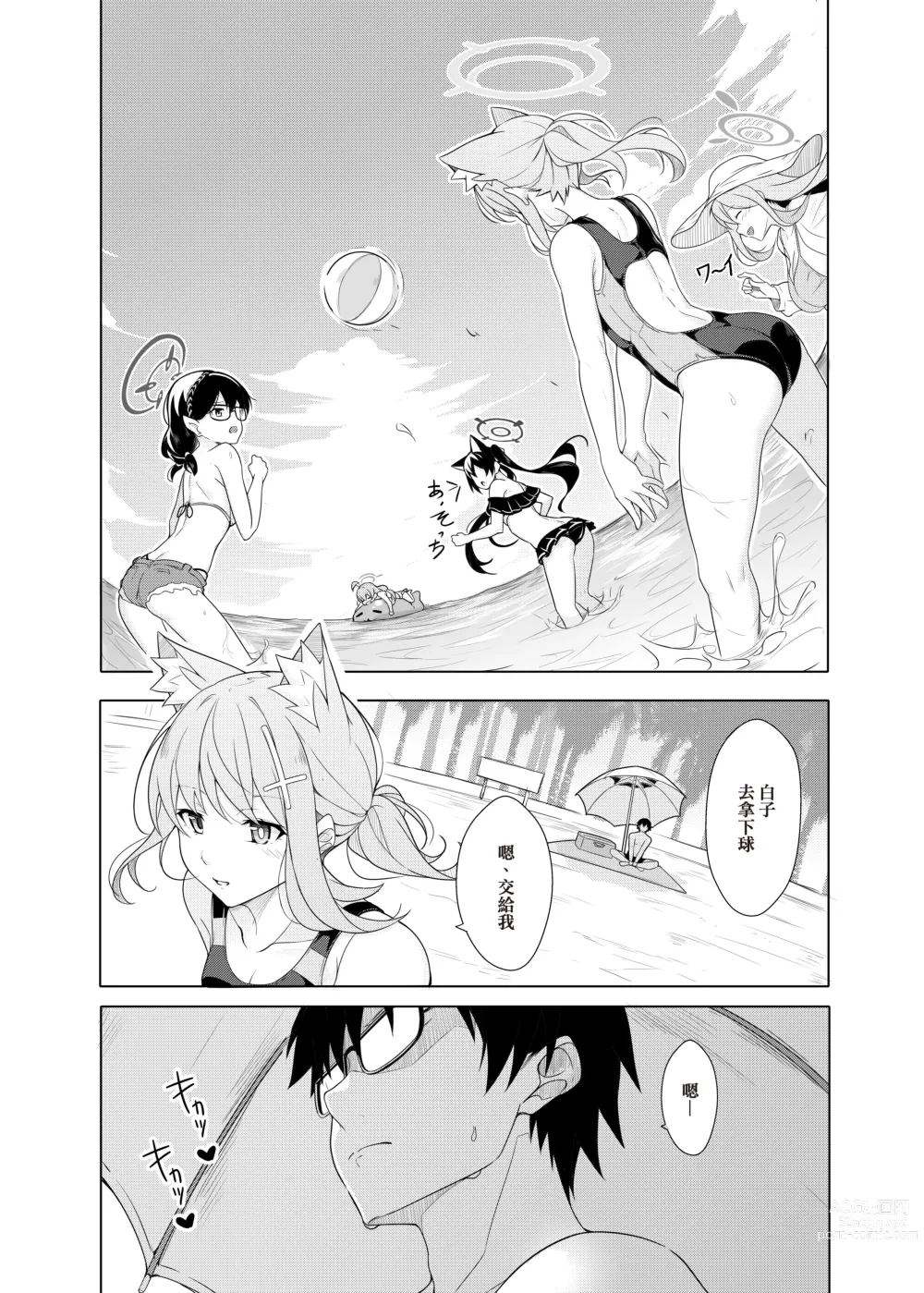 Page 3 of doujinshi Daily Shiroko Summer Notes (decensored)