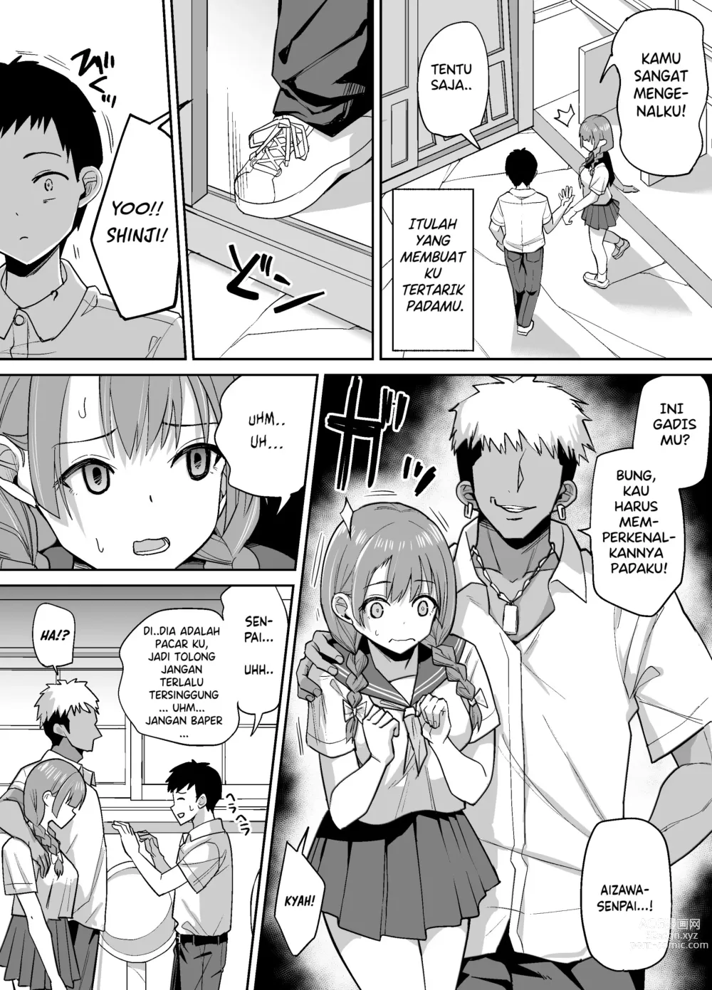 Page 7 of doujinshi Inaka de wa Kawaii Kanojo wo Furyou no Senpai ni Netorare