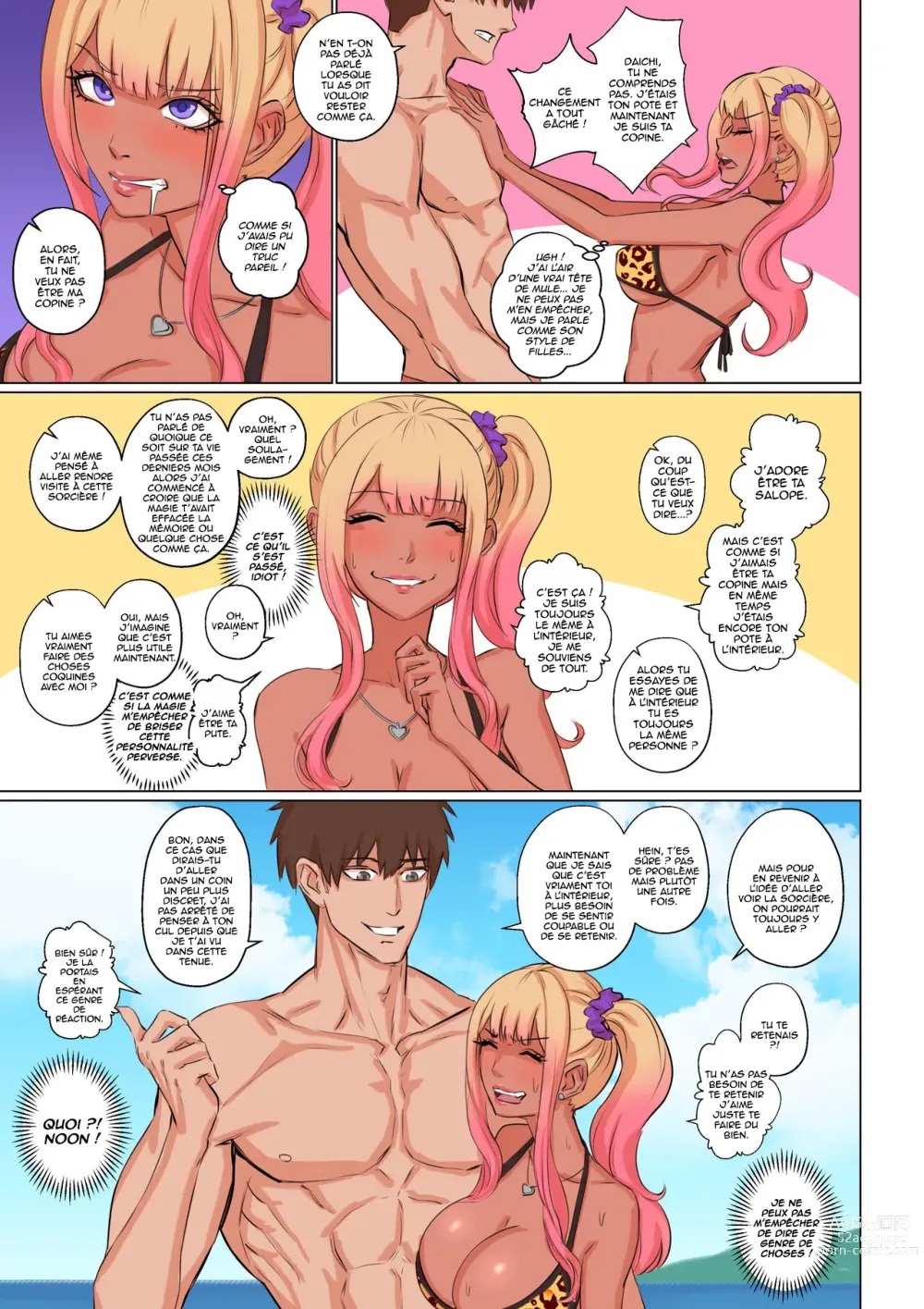 Page 40 of doujinshi Mon meilleur ami sest transformé en une fille gal et veut que je la baise