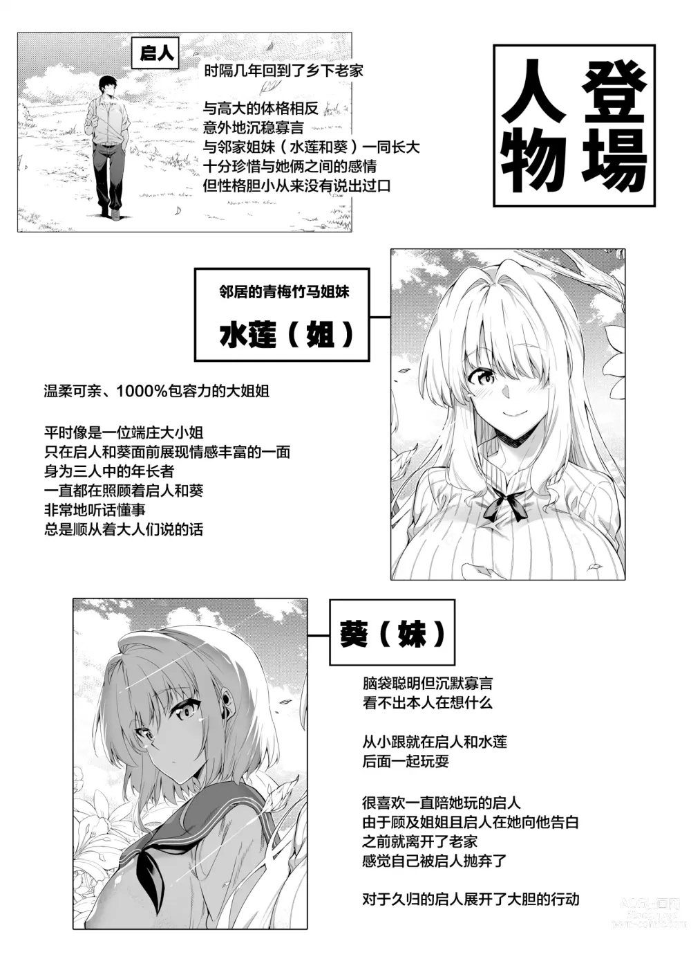 Page 4 of doujinshi Natsu no Yari Naoshi -Inaka to Hanare to Bijin Shimai-