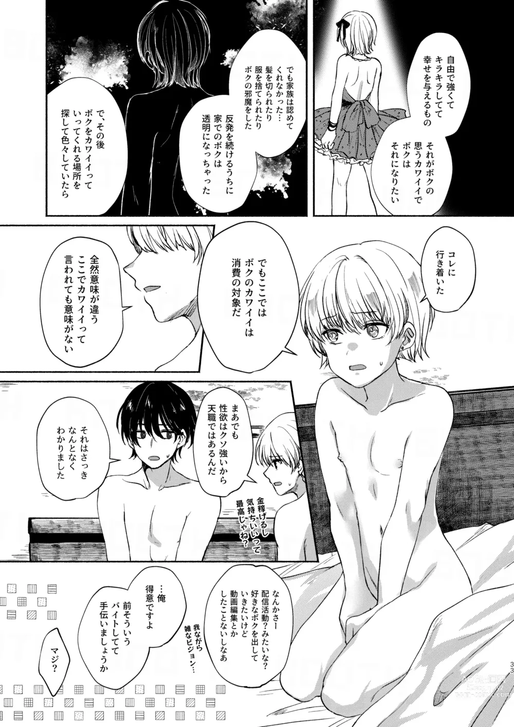 Page 33 of doujinshi Boku-tachi Tsuitemasu