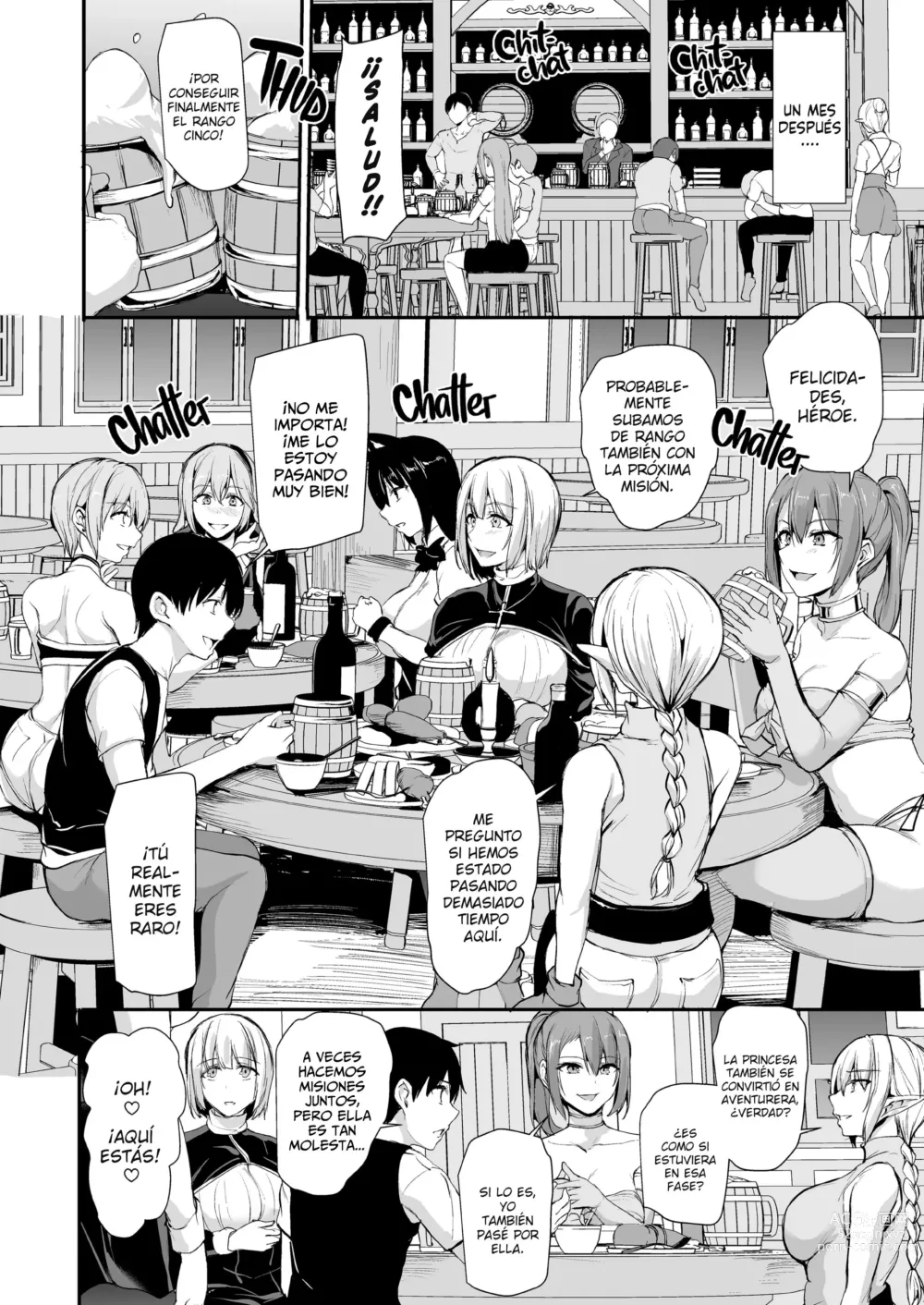 Page 39 of doujinshi ISEKAI HAREM MONOGATARI - CAPÍTULO 8 - ¡UN HÉROE, UNA POSADA, SEIS CHICAS!