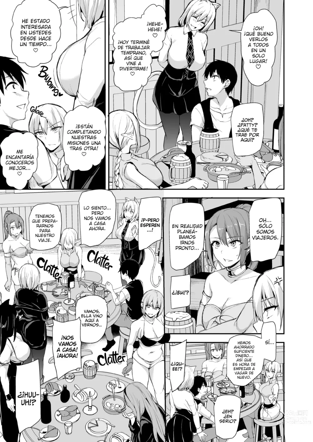 Page 40 of doujinshi ISEKAI HAREM MONOGATARI - CAPÍTULO 8 - ¡UN HÉROE, UNA POSADA, SEIS CHICAS!