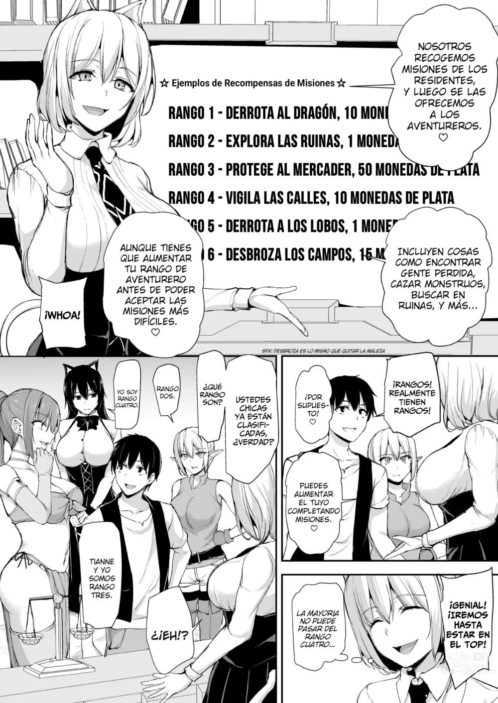 Page 5 of doujinshi ISEKAI HAREM MONOGATARI - CAPÍTULO 8 - ¡UN HÉROE, UNA POSADA, SEIS CHICAS!