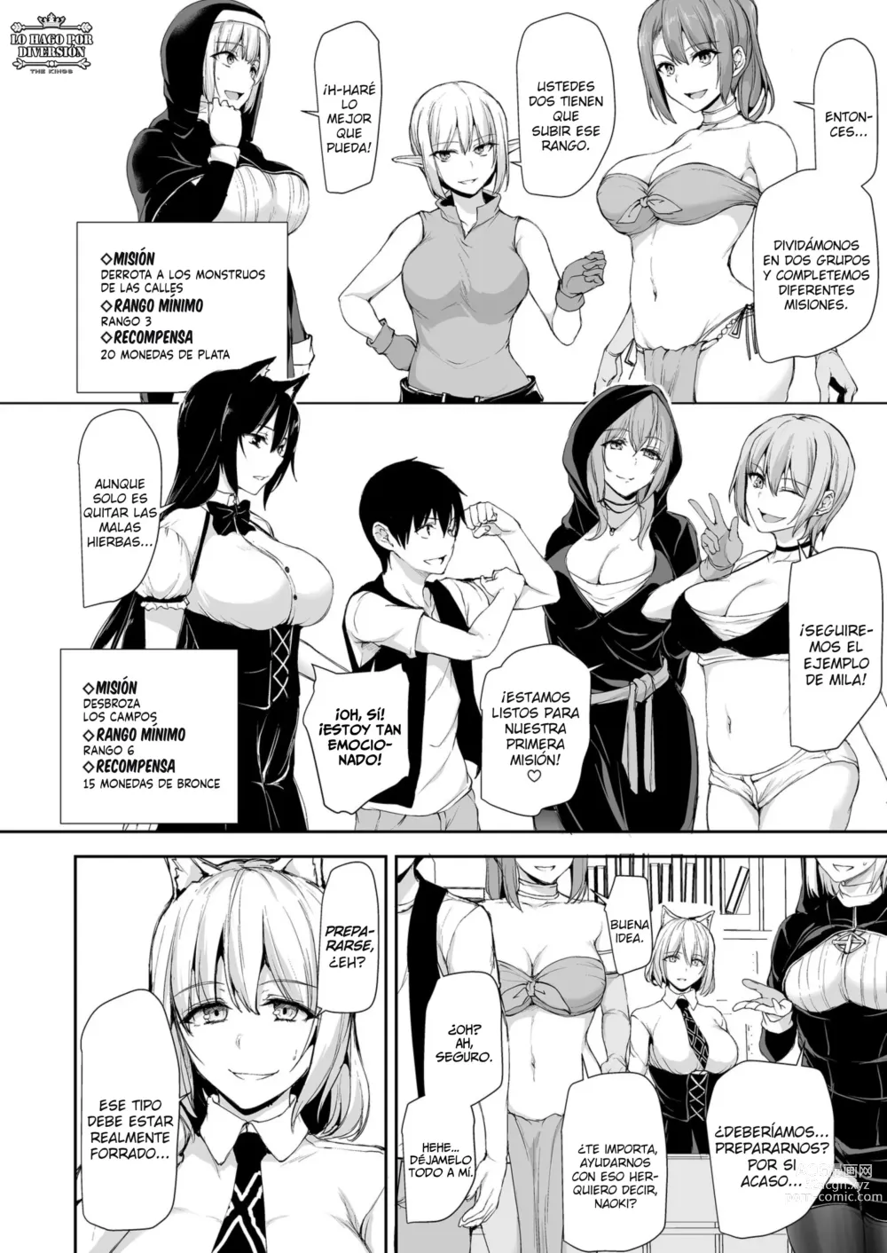 Page 7 of doujinshi ISEKAI HAREM MONOGATARI - CAPÍTULO 8 - ¡UN HÉROE, UNA POSADA, SEIS CHICAS!