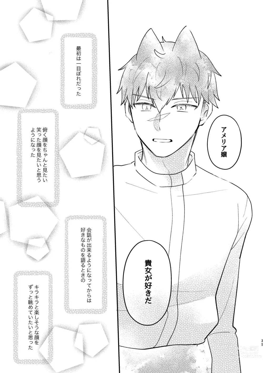 Page 35 of doujinshi Usagi Reijou to Ookami Reisoku