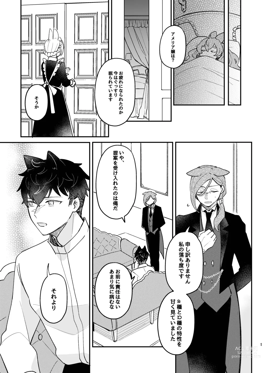 Page 5 of doujinshi Usagi Reijou to Ookami Reisoku