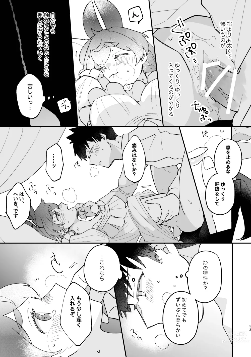 Page 53 of doujinshi Usagi Reijou to Ookami Reisoku