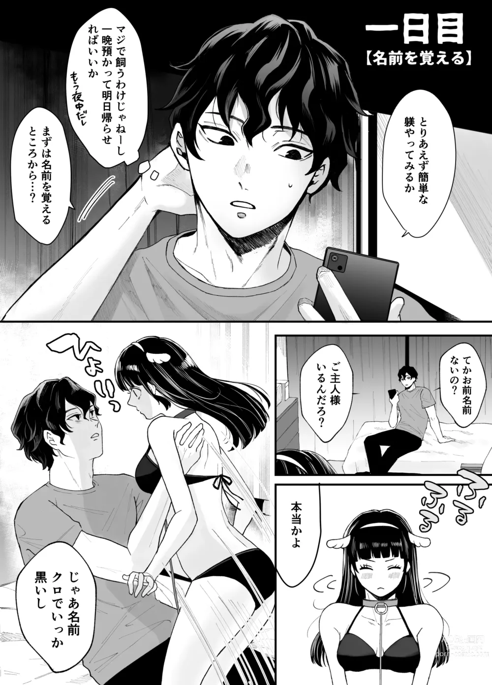 Page 9 of doujinshi Nanokago ni Mesuinu ni Naru Onna no Ko no Hanashi