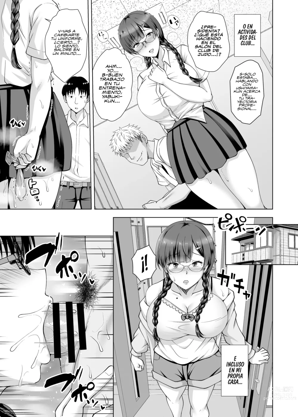 Page 22 of doujinshi Por qué se quitó las gafas ~El Amor no Correspondido de la Presidenta de la Clase de Enormes Tetas que se dejó Manipular por su Novio~