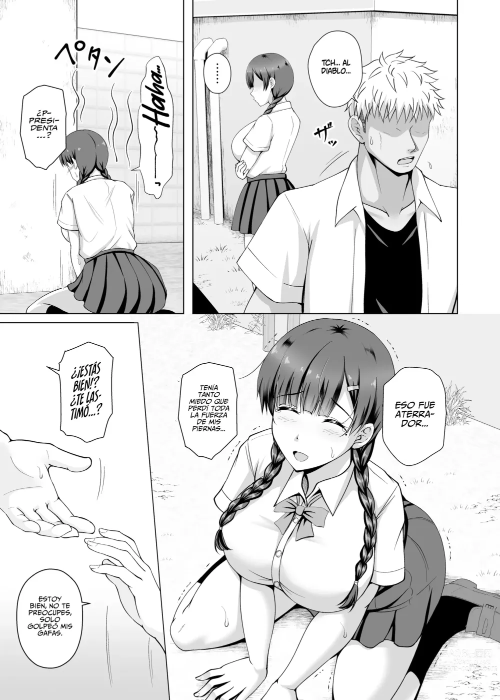 Page 8 of doujinshi Por qué se quitó las gafas ~El Amor no Correspondido de la Presidenta de la Clase de Enormes Tetas que se dejó Manipular por su Novio~