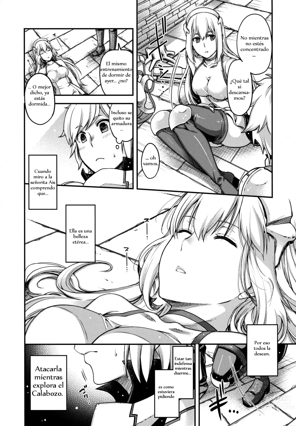 Page 2 of doujinshi Nada mas que problemas fuera del calabozo