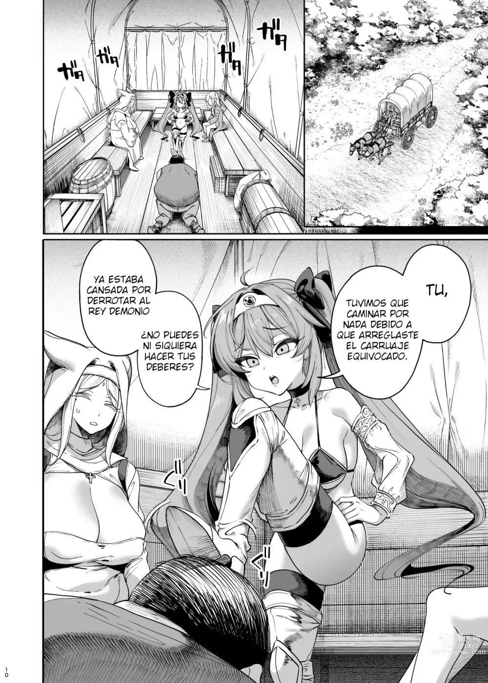 Page 9 of doujinshi Isekai Wakarase Ojisan Yuusha Ryoujoku Hen