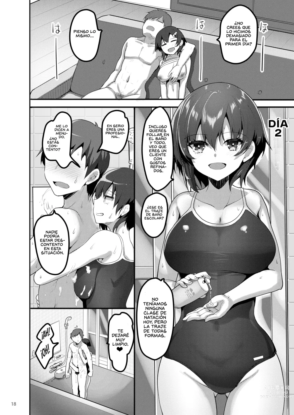 Page 18 of doujinshi Cuando Llamé a una Puta, Apareció mi Compañera de Clase