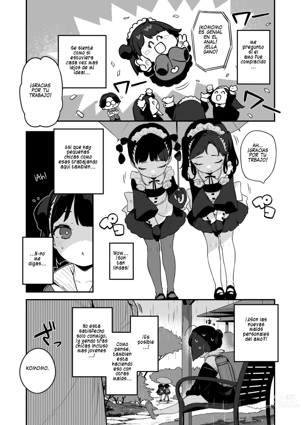 Page 28 of doujinshi Komomo Es Una Loli Maid Vertedero De Semen Con Todos Sus Agujeros Solo Para Su Amo