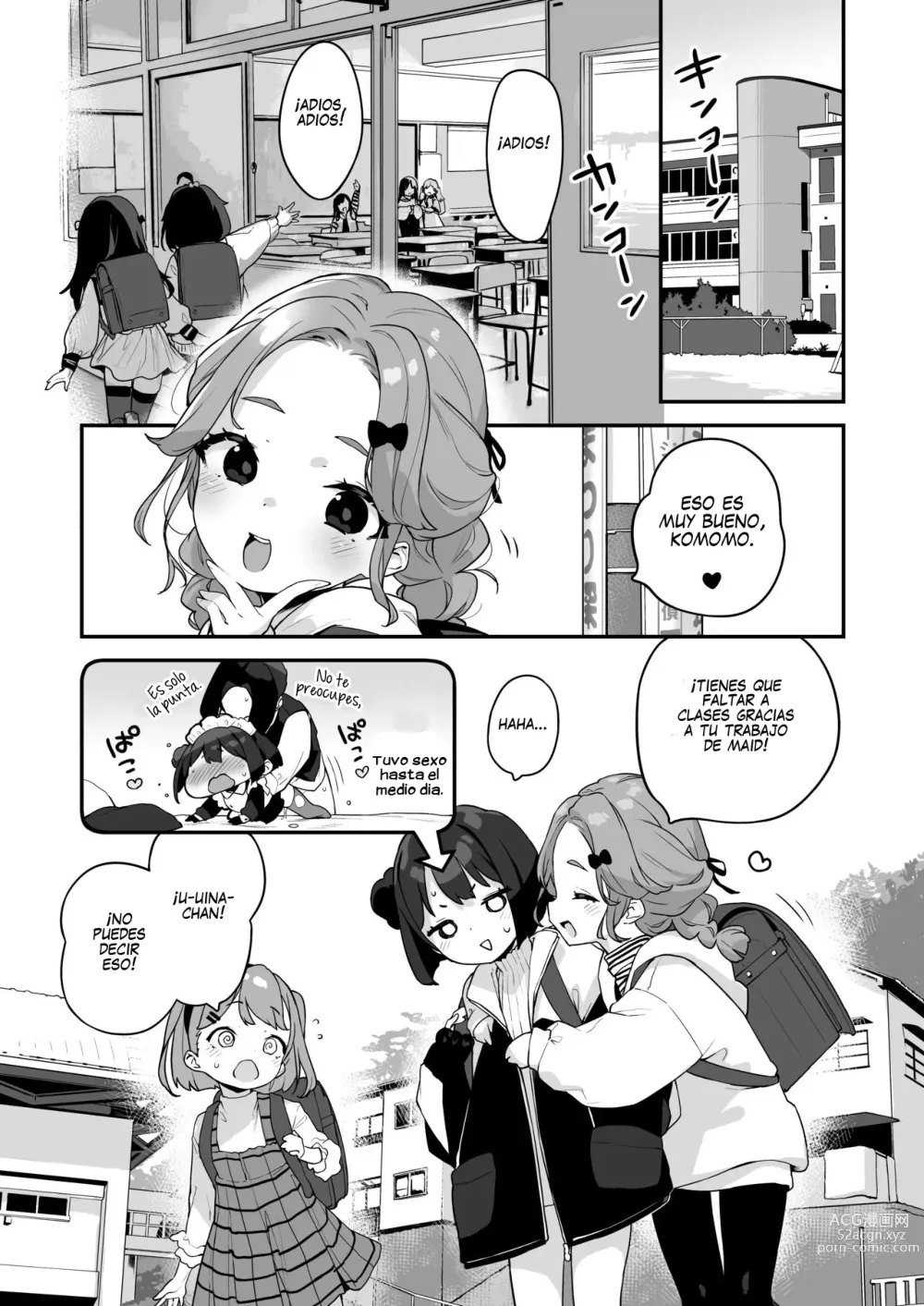 Page 8 of doujinshi Komomo Es Una Loli Maid Vertedero De Semen Con Todos Sus Agujeros Solo Para Su Amo