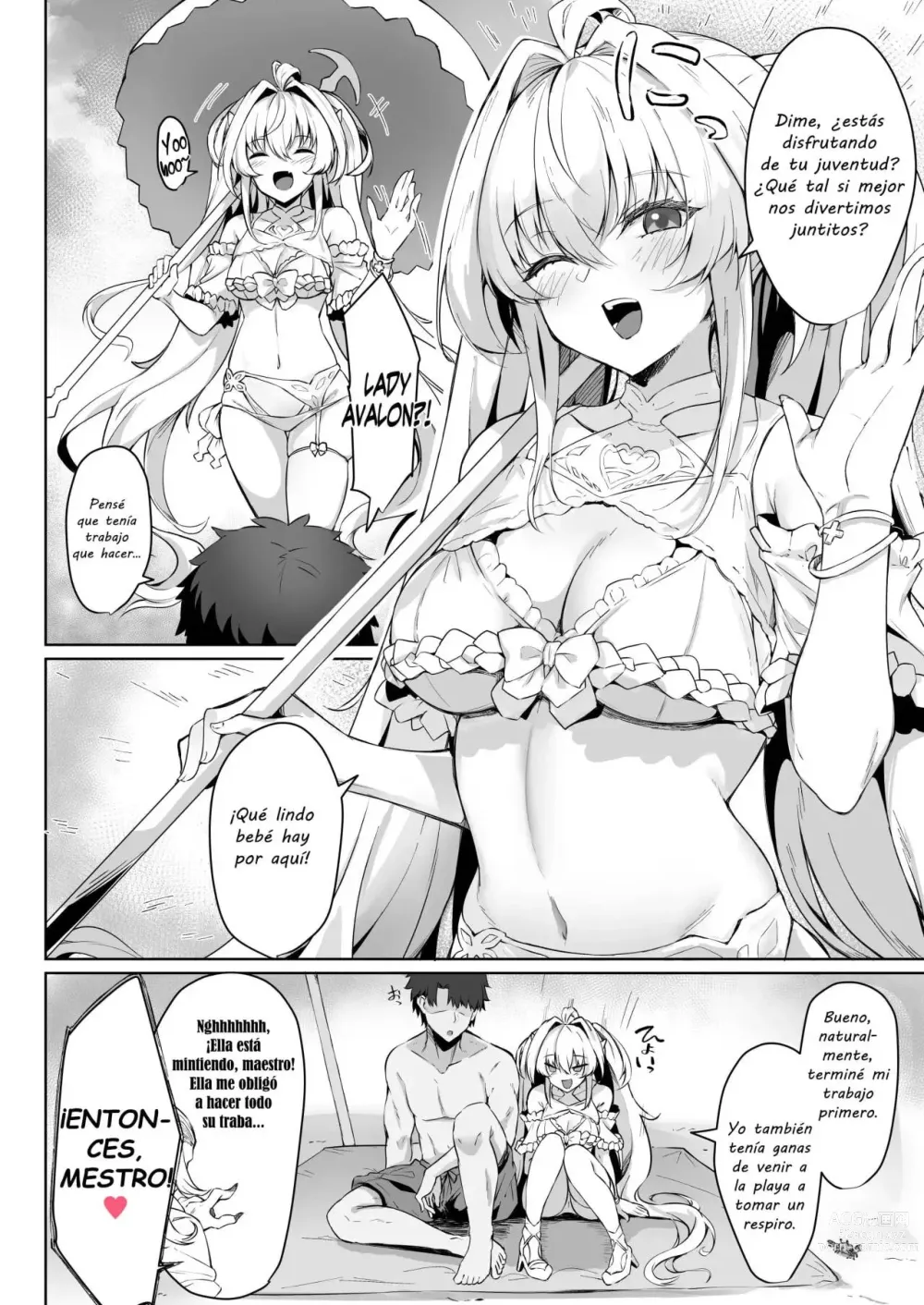 Page 4 of doujinshi Manatsu no Chaldea Summer Vacation Lady Avalon Hen