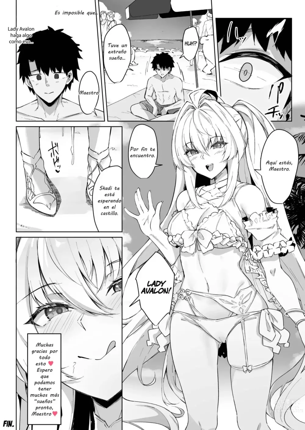 Page 32 of doujinshi Manatsu no Chaldea Summer Vacation Lady Avalon Hen