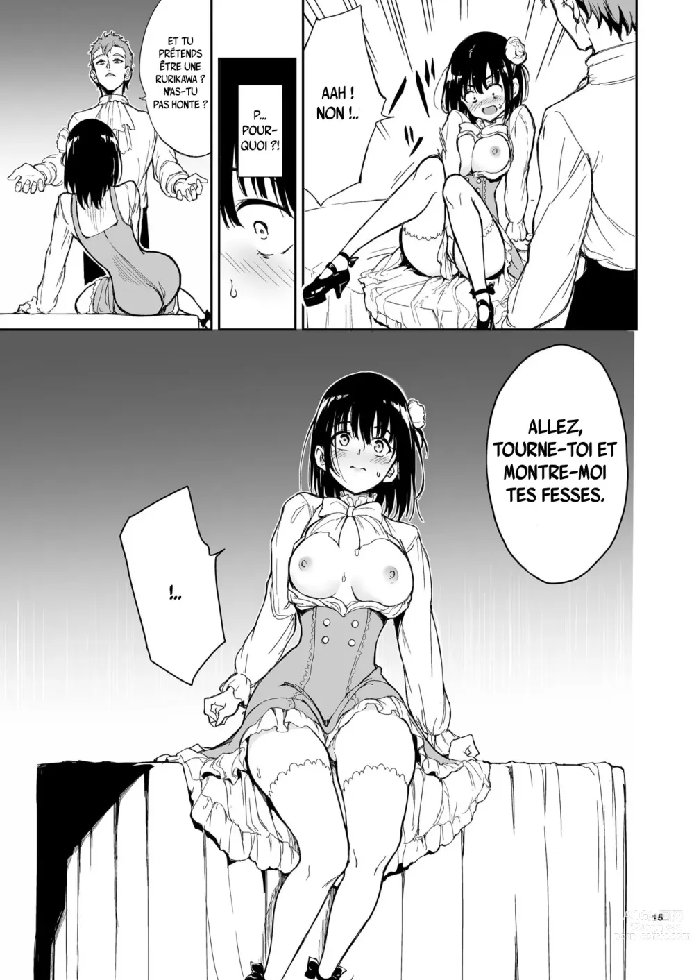 Page 15 of doujinshi Maid Kyouiku. 5 -Botsuraku Kizoku Rurikawa Tsubaki-