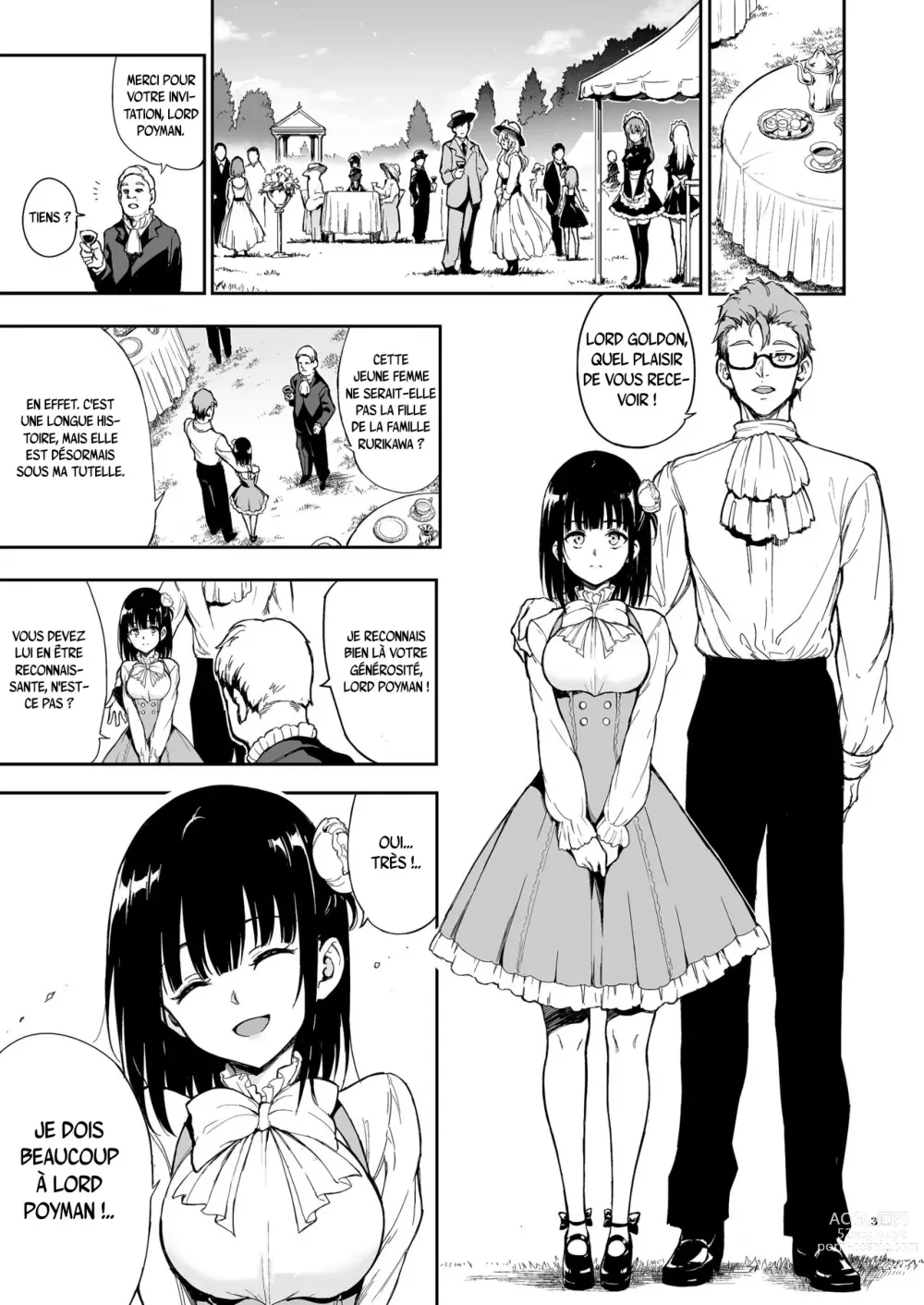 Page 3 of doujinshi Maid Kyouiku. 5 -Botsuraku Kizoku Rurikawa Tsubaki-