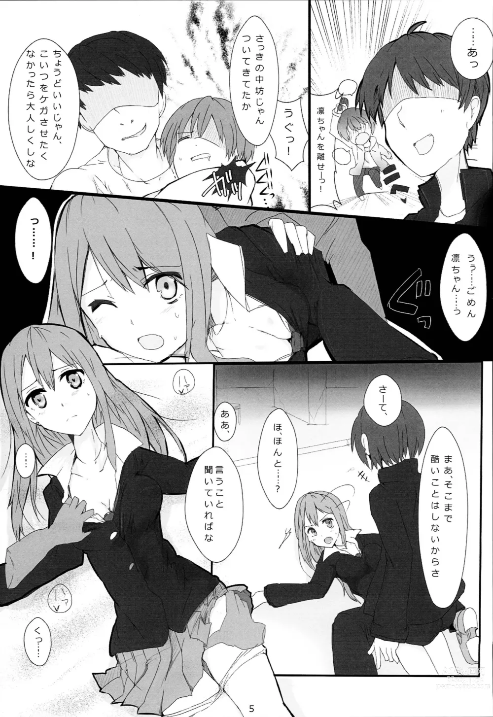 Page 6 of doujinshi Rin-chan ga Fan ni Nama Onani Sareru Hon