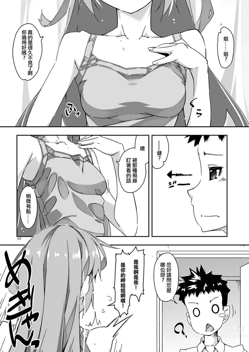 Page 4 of doujinshi Anekibun no Oppai Seichou Kakunin